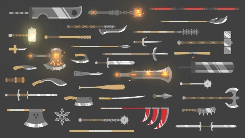 Weapons in Ragdoll Hit — all unlockable weapons with prices and stats